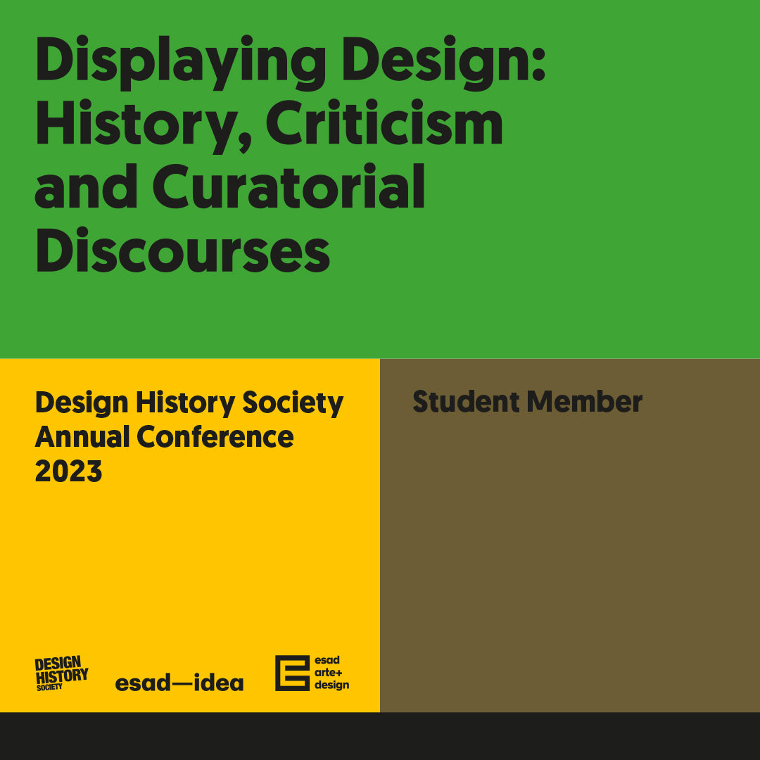 Design History Society Annual Conference — Student or Low Income Country